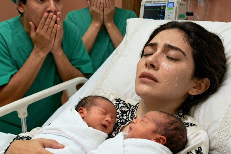 Fue declarada muerta a las 7:54 p. m. El monitor ya había emitido ese largo y espeluznante pitido, y el médico ya había anunciado la hora en voz alta para que quedara registrada en el expediente. Pero 11 minutos después, cuando una enfermera desafió toda lógica y colocó a sus dos hijos recién nacidos sobre su pecho, uno a cada lado, los dedos de Elena Rogers se movieron. Se aferraron a una pequeña manta blanca, y ella abrió los ojos como si hubiera regresado de un lugar demasiado profundo y demasiado lejano.