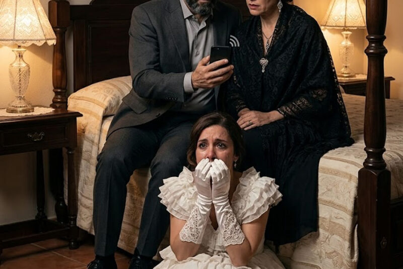 En mi noche de bodas, me escondí debajo de la cama para gastarle una broma a mi esposo, pero alguien entró en la habitación y puso el teléfono en altavoz. Lo que escuché a continuación me heló la sangre…