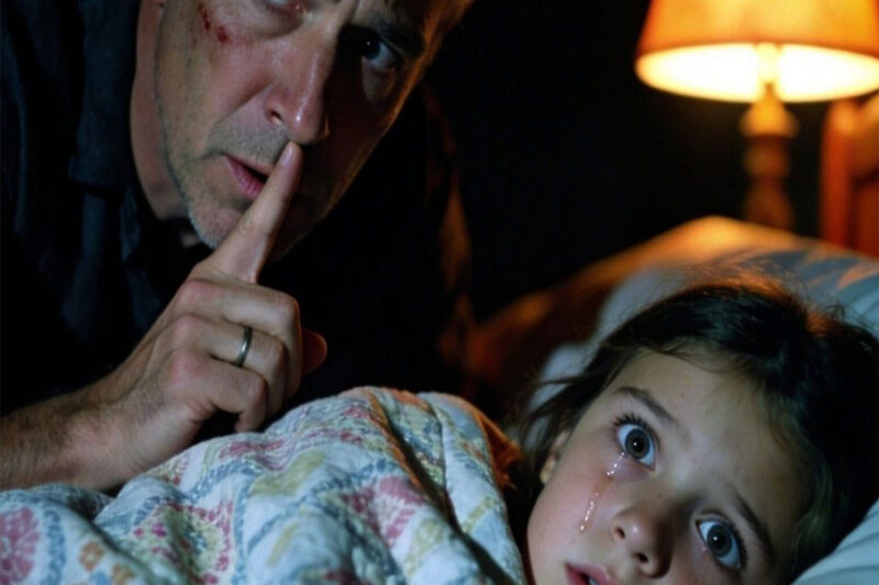 «Papá… me duele tanto la espalda que no puedo dormir. Mamá dijo que no tengo permitido decírtelo.»