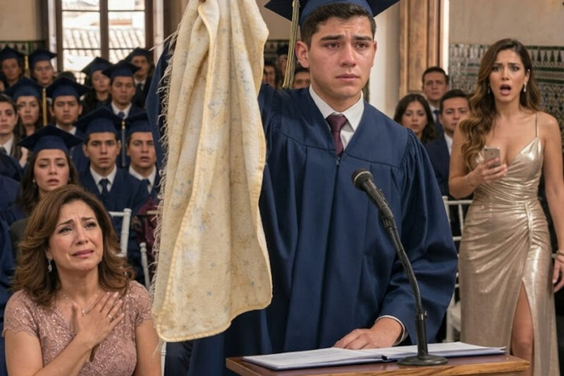 Crié Al Hijo De Mi Hermana Durante 19 Años, Pero En Su Graduación Ella Llegó Con Un Pastel Para Quitármelo… Hasta Que Él Sacó Una Cobija Vieja Y Reveló Por Qué Su Verdadera Madre Había Vuelto