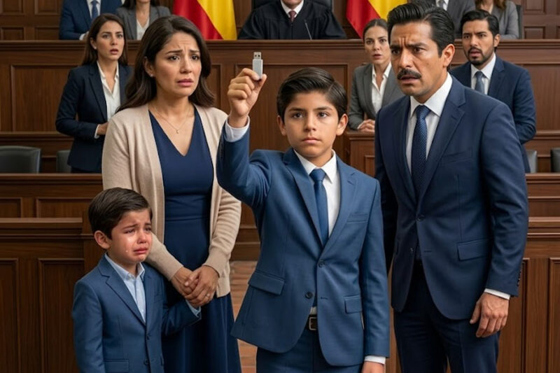 El juez le pidió escoger entre su mamá humilde y su papá millonario, pero el niño sacó un celular roto y reveló lo que nadie se atrevía a decir