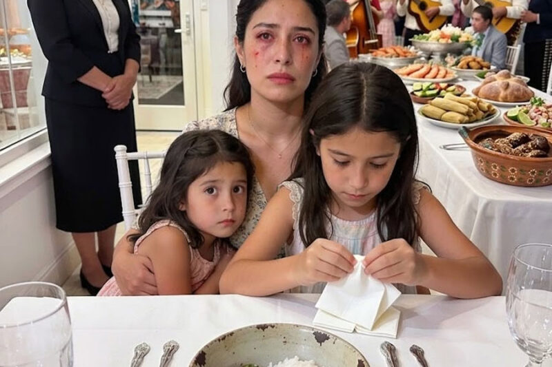 “En la fiesta dejaron a mis hijas con sobras por ser niñas… pero esa misma noche la familia terminó rogándome perdón”