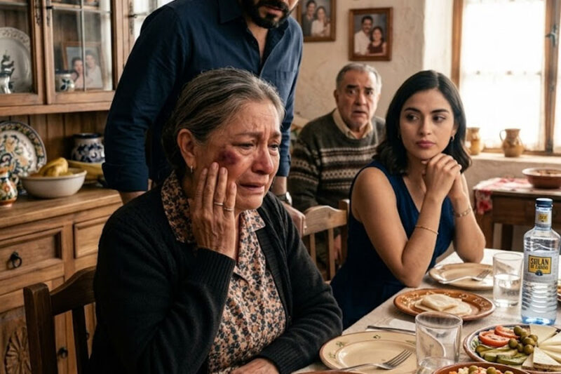 El hijo levantó la mano contra su madre durante la comida familiar y su esposa aplaudió, sin imaginar que el padre haría una llamada que destruiría sus vidas para siempre