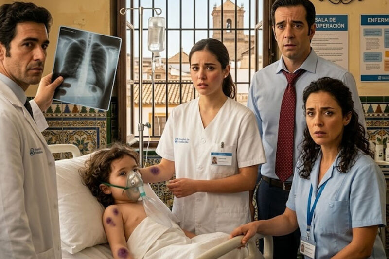 Encontré a mi pequeña tirada en el piso, hirviendo en fiebre y sin poder respirar, mientras él la miraba con asco. “Tu hija solo hace esto para manipular”, me escupió. Al llegar al hospital, el pediatra me mostró unas radiografías que me helaron la sangre…