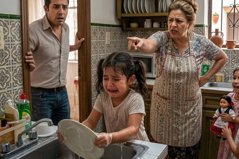 Una niña adoptada fue obligada a lavar platos mientras sus primas jugaban: “Ni para eso sirves”, y lo que su padre descubrió cambió a toda la familia