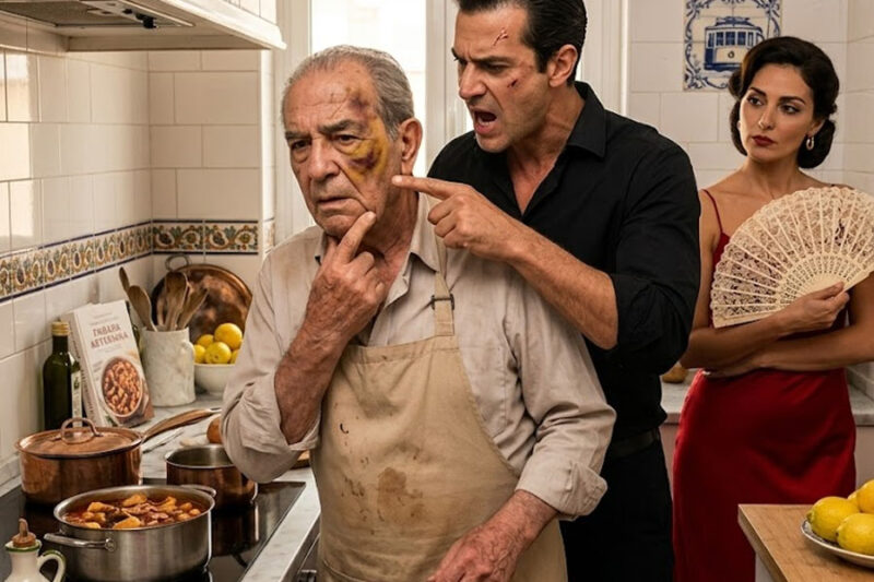 Un anciano pidió respeto en la cocina y recibió un puñetazo de su único hijo, pero el verdadero golpe llegó cuando abrió la carpeta que llevaba años ocultando en silencio