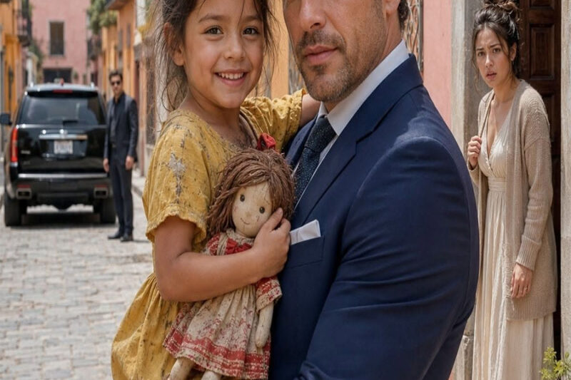 Compré una muñeca vieja a una niña hambrienta porque me dijo “mi mamá ya no puede levantarse”, pero al abrir sus costuras encontré algo que me hizo entender por qué una camioneta negra la seguía desde la esquina sin que nadie reaccionara.