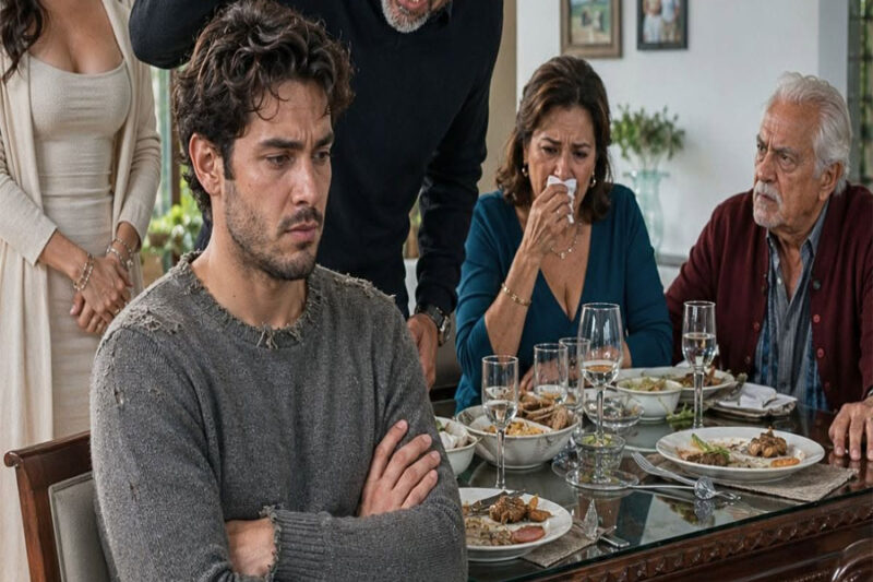 Durante la cena familiar, mi abuelo descubrió que yo pagaba 9 mil pesos por dormir junto al lavadero mientras mi hermana vivía gratis con sus hijos; dejó el cubierto sobre la mesa y preguntó: “¿Desde cuándo decidieron que su vida valía menos?”