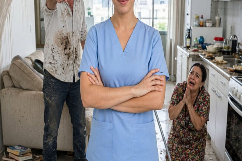 Mi esposo dejó que su madre destruyera mi casa después de 13 horas de trabajo, pero cuando tiró mi cena al fregadero y dijo “aquí nadie come antes de obedecer”, entendí que esa noche algo se iba a romper para siempre