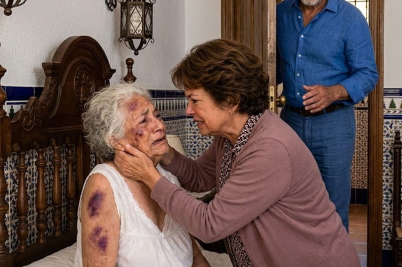 Puso 1 cámara oculta porque su madre de 85 años temblaba de miedo, y lo que grabó a las 23:47 destruyó 40 años de matrimonio