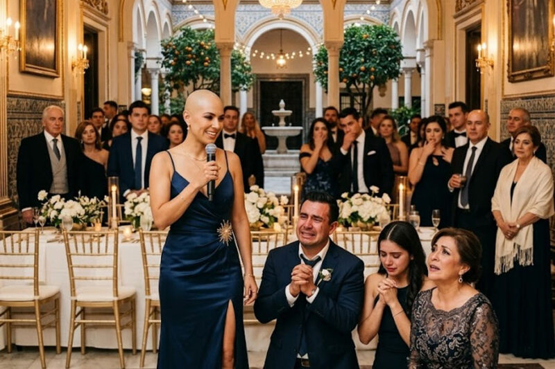 El esposo le puso crema depilatoria en el shampoo para arruinar su ascenso y dejarla calva frente a todos, pero no imaginó el brutal secreto que ella revelaría en el escenario.