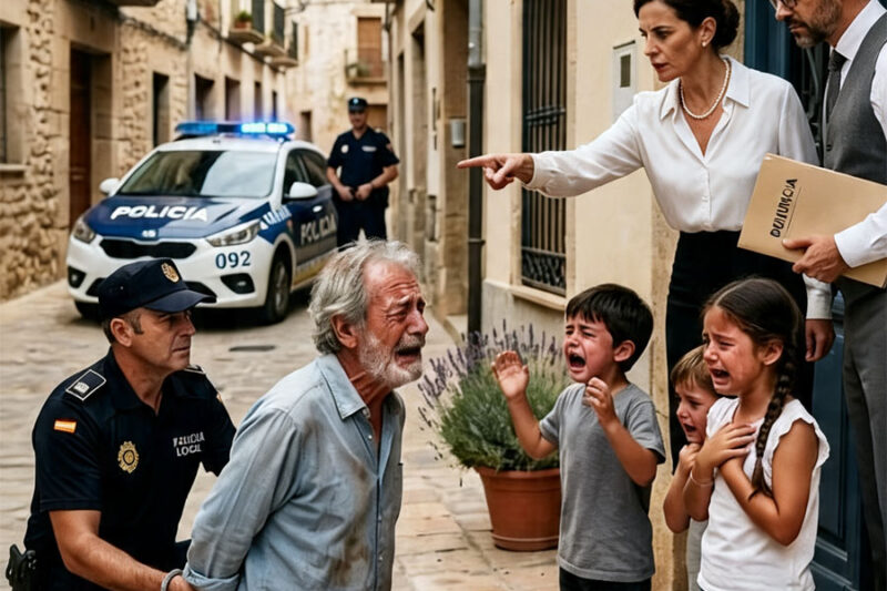 Madre abandonó a sus 3 hijos y regresó 13 años después con la policía para robar su herencia, pero el abuelo guardaba un secreto que la destruiría