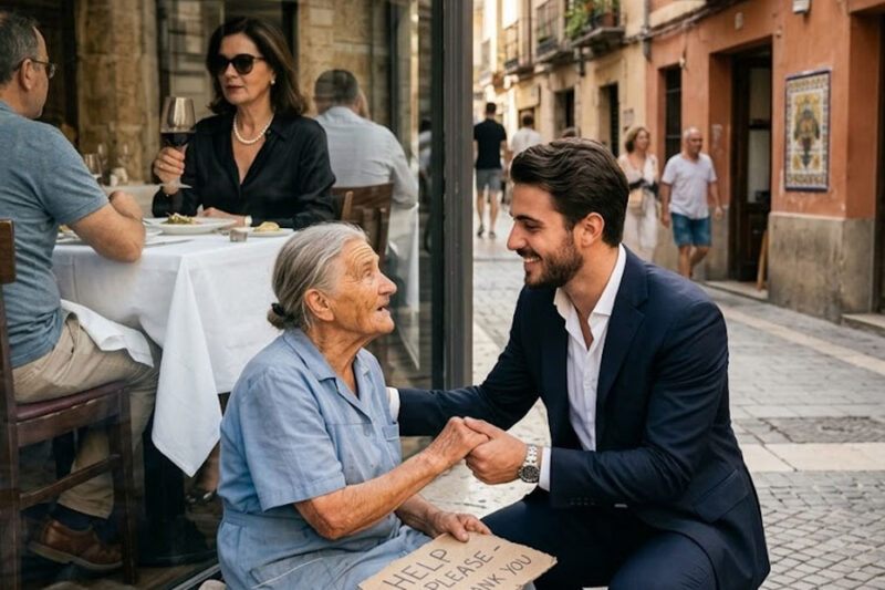 “Tus huaraches me avergüenzan”: La humilló afuera del restaurante más caro, sin saber que el dueño millonario saldría a darle la lección de su vida.