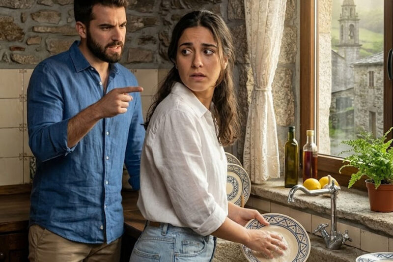 — Sofía, ¿qué significa esa expresión en tu cara? — dijo su esposo mientras ella lavaba los últimos platos después de la fiesta.