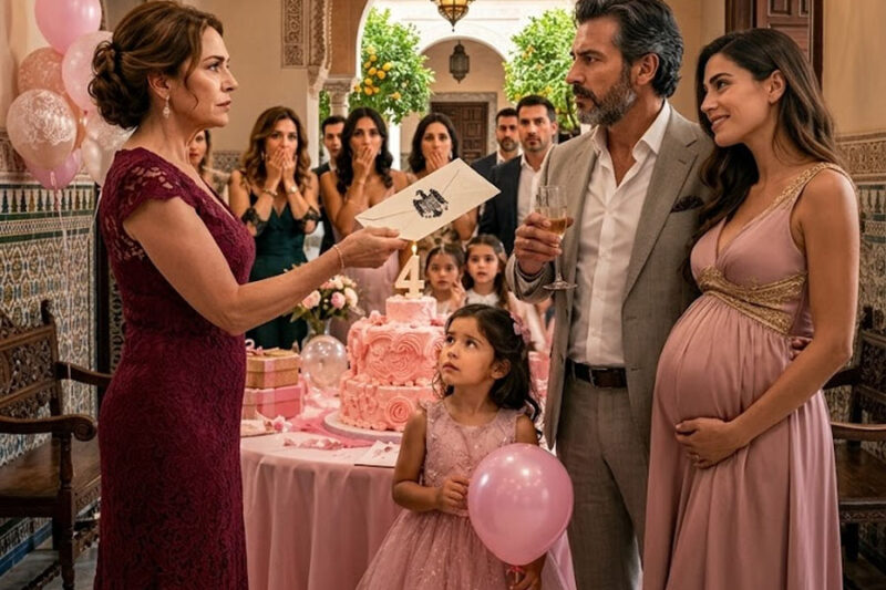 Él anunció delante de mi hija que dejaría nuestro matrimonio por una mujer de 25 años y dijo: “No hagas una escena, piensa en la niña”; yo sonreí, tomé mi bolso y saqué el sobre secreto… porque esa mañana el juez ya había firmado algo que él jamás vio venir.