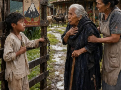 El niño pidió un bolillo en la hacienda, pero la medalla que llevaba al cuello hizo caer a la patrona frente a todos