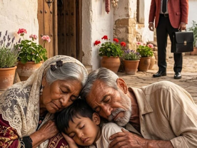 Volvió a México convertido en millonario, pero al encontrar a sus padres durmiendo entre ruinas con una niña, descubrió quién había robado durante años toda su ayuda