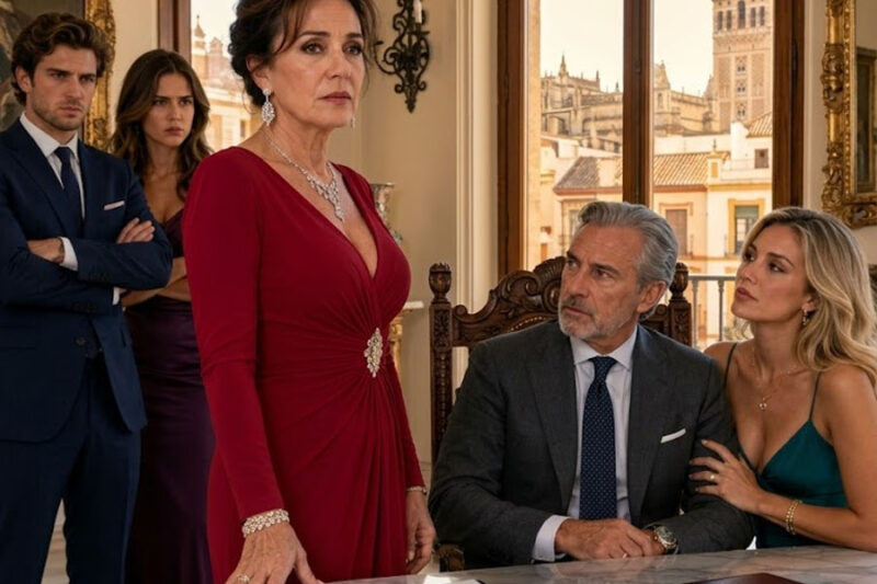En la notaría, mi esposo sonrió junto a su amante y susurró: “Acepta la realidad, ya perdiste”. Yo bajé la mirada, firmé el divorcio y me fui con una sola carta del abogado en la bolsa; cuando él regresó 7 años después pidiendo perdón, ya era demasiado tarde para ocultar el secreto.