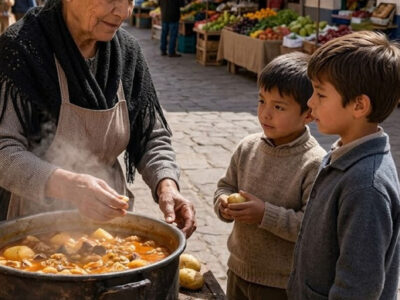 La anciana que regalaba tacos a dos gemelos hambrientos fue humillada por su familia, pero 20 años después llegaron en camionetas negras y destaparon la verdad que todos ocultaban en el barrio