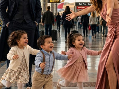 Le Dijo Que Criara Al Bebé Sola… 18 Meses Después Vio A Sus 3 Hijos En El Aeropuerto Y Se Le Cayó El Mundo