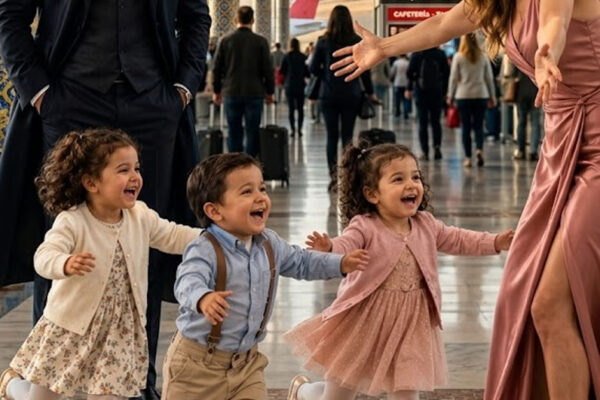 Le Dijo Que Criara Al Bebé Sola… 18 Meses Después Vio A Sus 3 Hijos En El Aeropuerto Y Se Le Cayó El Mundo