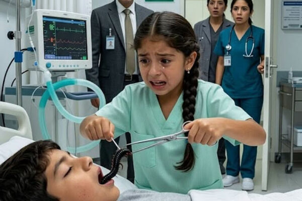 La niña de limpieza vio algo moverse en la garganta del heredero, pero todos la humillaron hasta que el monstruo salió vivo