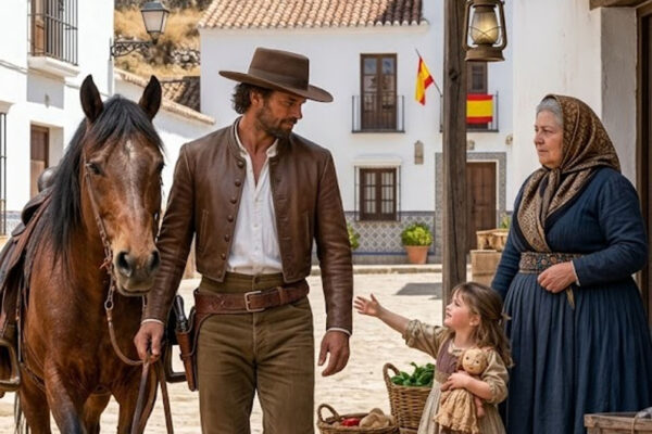 El vaquero no había sonreído en 7 años, hasta que la hija de la viuda susurró: «Mi mamá puede ayudarte».