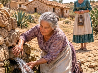 A la mañana siguiente de comprar el rancho, escuché a mi hijo Mateo decirle por teléfono a su hermana: “Tranquila, en seis meses la tendremos que sacar de ese basurero. No tiene idea de lo que hizo”. No contesté. Afuera, me arrodillé sobre la tierra seca que todos despreciaban, moví una pesada roca que llevaba ahí una vida entera y el lodo húmedo reveló una vieja tubería de barro que, según los viejos del pueblo, llevaba un siglo desaparecida…
