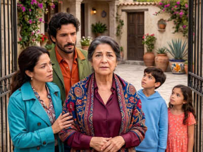 Al pasar por el patio, oí que Santiago, el hombre al que le di un hogar, ya tenía un mejor trabajo y una casa para su familia. Yo acababa de recuperar las risas en mi rancho cuando escuché a su esposa susurrar: «Tenemos que decidir pensando en nosotros, no en ella». No les rogué; volví a la casa grande en silencio. Esa noche, su hija Camila me entregó un dibujo con 6 personas… y una de ellas era mi hijo fallecido, a punto de cambiar su destino.