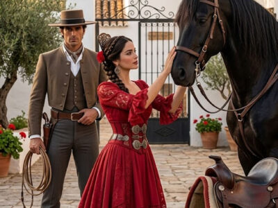 El vaquero esperaba una novia tranquila… hasta que ella entró al corral con su semental asesino