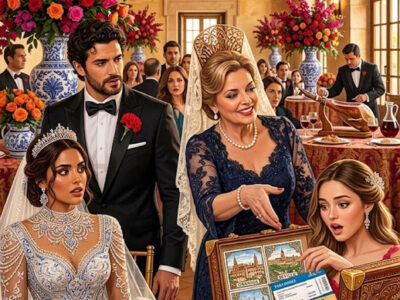 Frente a todos los invitados, mis padres le quitaron a mi matrimonio un viaje de casi medio millón de pesos para dárselo a mi hermana. “Ella merece disfrutarlo más que tú”, dijo mi madre. Yo respiré, corté el pastel y me fui sin discutir. Creyeron que habían ganado… hasta que un viejo poder bancario y una transferencia inesperada cambiaron la pelea familiar por algo mucho más peligroso.