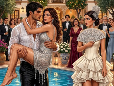 `Durante mi cumpleaños, mi hermana cayó a la piscina y mi esposo corrió a cargarla sin preguntarme qué había pasado; luego me advirtió: “No hagas una escena”. Yo guardé silencio, abrí un documento que había preparado días antes y cancelé toda la operación millonaria. Creían que estaba actuando por celos, hasta que apareció una grabación borrada que alguien había pagado por desaparecer.