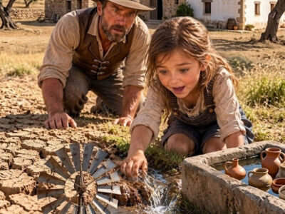 Cortaron el suministro de agua de la granja familiar y esperaron a que fracasara; entonces su hija de ocho años descubrió lo que había estado oculto bajo sus tierras durante sesenta años.