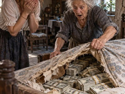 LE ARROJARON UN COLCHÓN PODRIDO COMO PAGO POR 42 AÑOS DE SERVICIO… ¡PERO NADIE IMAGINABA LO QUE ESCONDÍA EN SU INTERIOR!