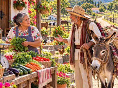 Un hombre hambriento llegó al mercado dispuesto a cambiar el burro que había criado durante 9 años por comida para seguir su camino. Yo me negué a quitarle lo único que le quedaba y le di unas gorditas sin pedirle nada, pero mientras cargaba mis costales comenzó a observarme en silencio. Cuando me vio contar los pasos y buscar la pared con la mano, comprendió lo que yo llevaba meses ocultando: casi ya no podía ver, y ahora mi secreto estaba en manos de un desconocido.