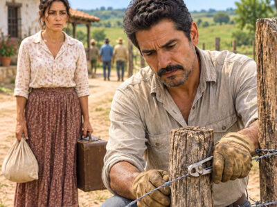 Cuando entró a escondidas en la antigua oficina de su esposo, la viuda embarazada encontró el recibo que demostraba que la deuda por la que le habían quitado su rancho ya estaba pagada, mientras el hombre más poderoso del pueblo actuaba como si la propiedad fuera suya. “Hay problemas ajenos que terminan entrando por la misma puerta.” Ella no discutió: guardó el documento y fue a certificarlo. Entonces descubrió que un registro fuera del pueblo podía demostrar que ella no era la única víctima.