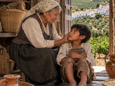 Volví antes a la finca y escuché a Julián decir que los libros del almacén debían desaparecer antes de que yo recordara demasiado, mientras mi familia seguía confiando en él. «Si el chico recuerda, lo perdemos todo». No discutí: guardé copias de las cuentas y fui directo a la Guardia Civil. Entonces vi, dentro de mi vieja caja oxidada, un papel oculto con el escudo de Los Alcores.