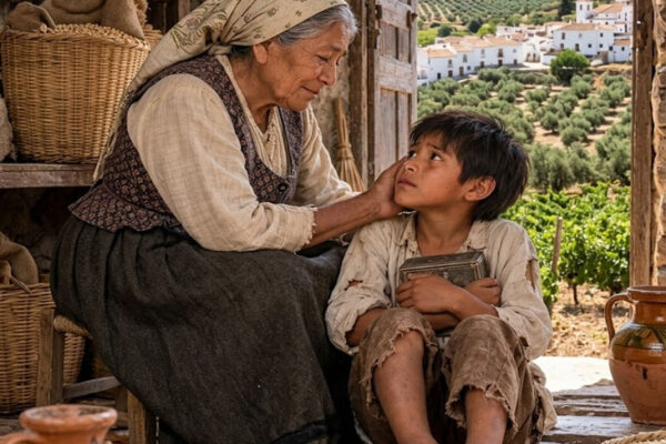 Volví antes a la finca y escuché a Julián decir que los libros del almacén debían desaparecer antes de que yo recordara demasiado, mientras mi familia seguía confiando en él. «Si el chico recuerda, lo perdemos todo». No discutí: guardé copias de las cuentas y fui directo a la Guardia Civil. Entonces vi, dentro de mi vieja caja oxidada, un papel oculto con el escudo de Los Alcores.